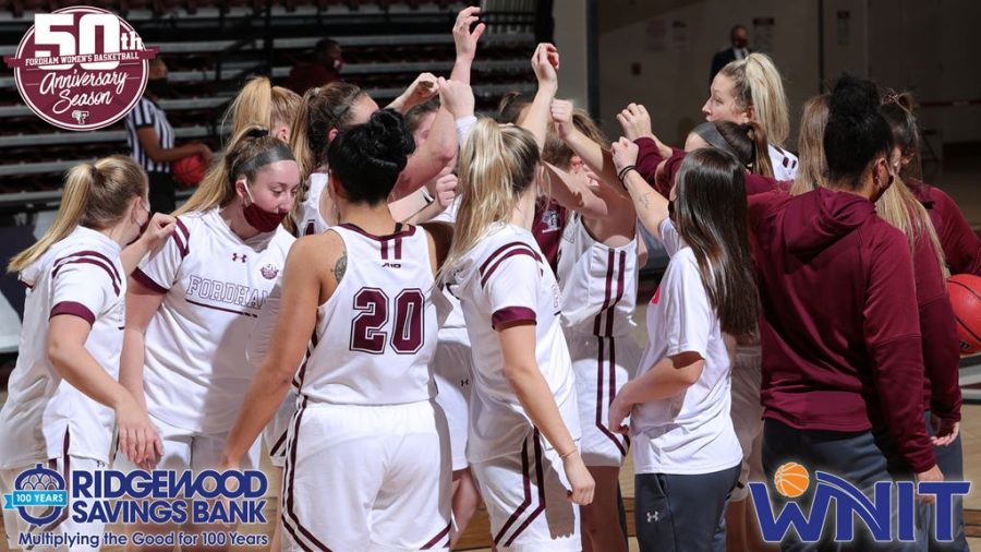 The+Womens+Basketball+season+prematurely+met+its+end+after+being+eliminated+at+the+WNIT.+%28Courtesy+of+Fordham+Athletics%29