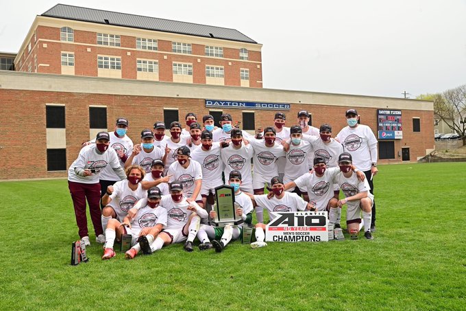 After winning its fourth Atlantic 10 Championship, Mens Soccer now focuses its attention on the NCAA Championship. (Courtesy of Twitter)