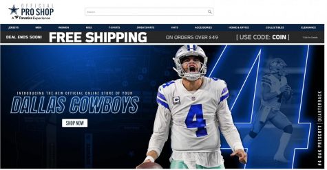 The Cowboys online web shop with Fanatics has already debuted. (Courtesy of Twitter)