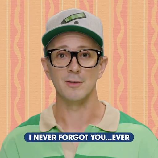 Blues Clues host Steve returns after two decades with a heartwarming message. (Courtesy of Twitter)