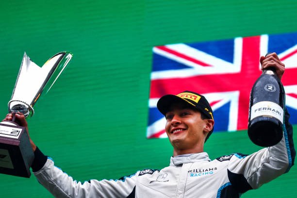 George Russell earned his first ever podium in a race that set the record for Formula Ones shortest in its 71 year history. (Courtesy of Twitter)