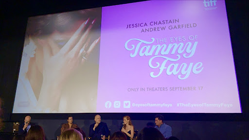 On Wednesday Sept. 15, Fordham’s Center on Religion and Culture held a special screening of “The Eyes of Tammy Faye” before its scheduled release on Sept. 17. (Courtesy of Sara Tsugranis)