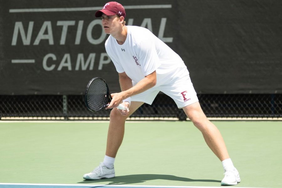 Men Tennis has some strong new additions to the team but will rely on their returning talent such as Jofre Segarra as well. (Courtesy of Fordham Athletics)