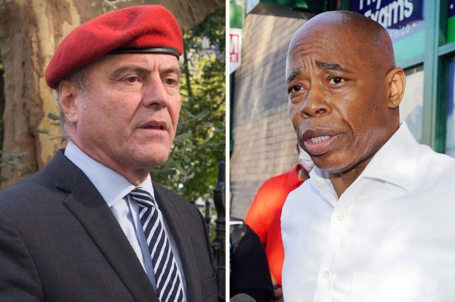Republican Curtis Sliwa and Democrat Eric Adams faced off in their first mayoral debate last week. (Courtesy of Twitter)