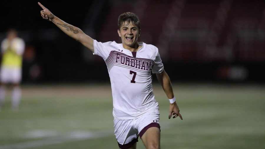 Flynn+scored+the+winning+goal+against+VCU+to+give+the+Rams+a+big+push+toward+the+A-10+Championship.+%28Courtesy+of+Fordham+Athletics%29