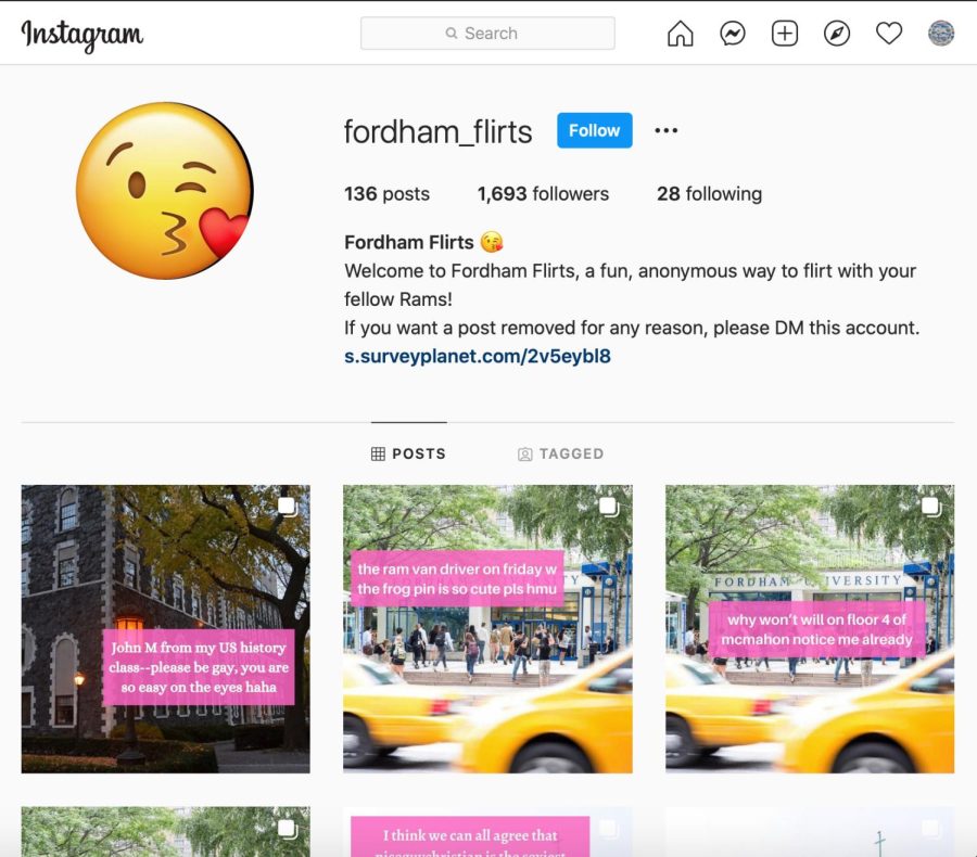 The+Fordham+Flirts+Instagram+page+has+seen+a+steady+uptick+in+account+interactions+since+its+inception+in+September.+%28Courtesy+of+Instagram%29