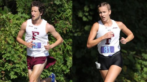 Hall (left) and Alex (right) have been the Rams best runners all-season long and fittingly topped their respective teams at the NCAA Regional as well. (Courtesy of Fordham Athletics)