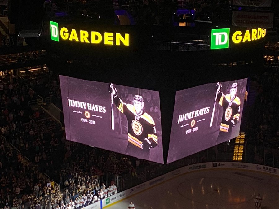 Jimmy Hayes legacy will be forever remembered in the NHL (courtesy of Twitter).