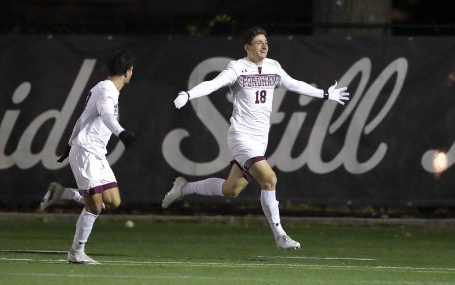 Deletioglus goal gave the Rams the victory against VCU and a spot in the A-10 Semifinals for the second year in a row. (Courtesy of Fordham Athletics))