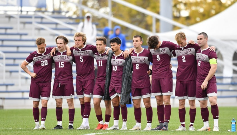 The Fordham Mens Soccer team lost in the A-10 semifinals in a 4-2 penalty shootout against Saint Louis (courtesy of Bill Barrett/Atlantic 10).
