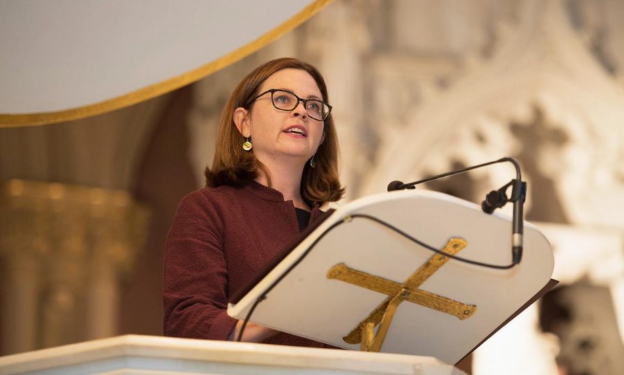 Fordham appoints Tania Tetlow, J.D., as the universitys 33rd president. (Courtesy of Michael Bauer /The Loyola Maroon)