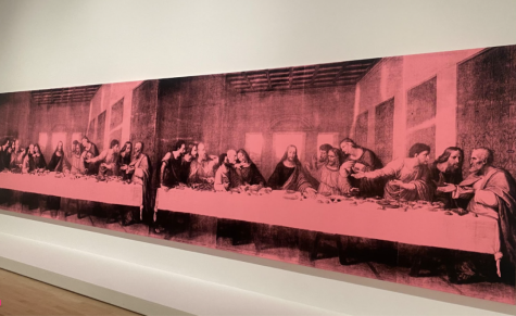“The Last Supper” is Warhol’s rendition of Leonardo DaVinci’s original painting (Courtesy of Caroline Durkin).
