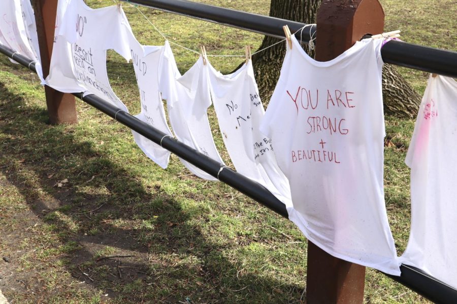 The Clothesline Project started in Massachusetts. (Courtesy of Pia Fischetti/The Fordham Ram)
