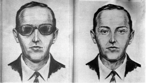 D. B. Cooper hijacked a plane in order to extract money from the FBI, and successfully evaded a 45-year investigation. (Courtesy of Twitter)