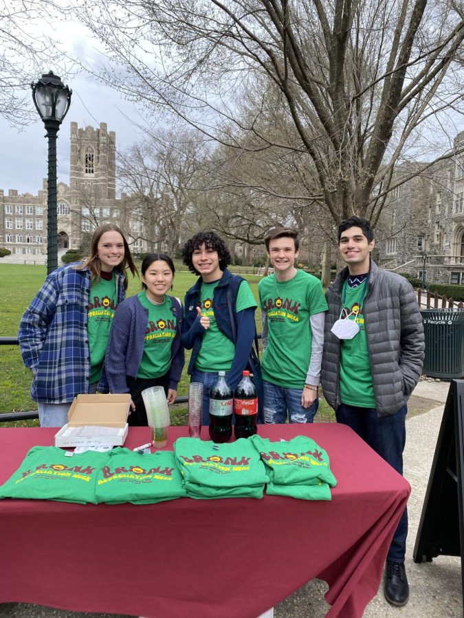 USGs Diversity Action Coalition had a table on Friday at Bronx Eats with free shirts. (Courtesy of Emma Kim/The Fordham Ram)