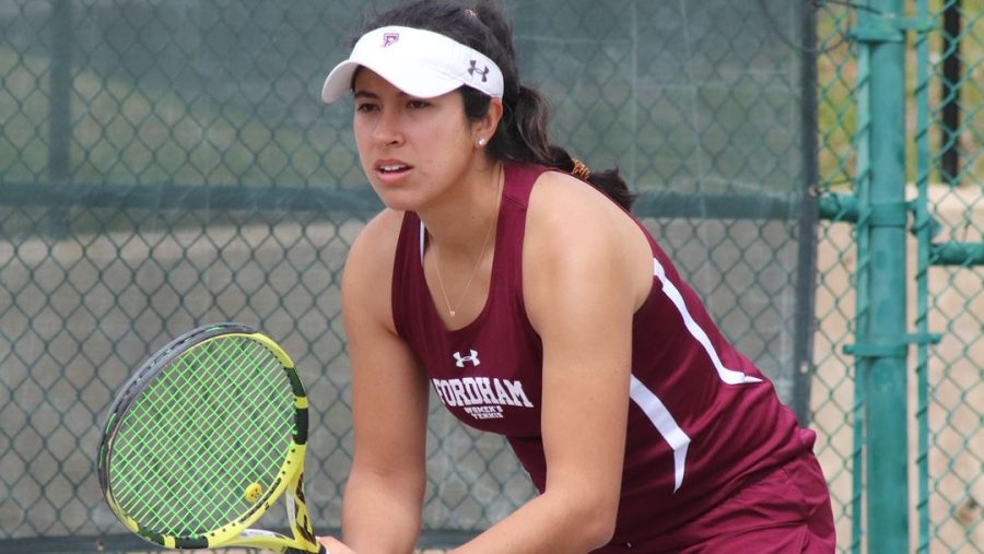 Avery Aude had another strong showing this weekend. (Courtesy of Fordham Athletics)