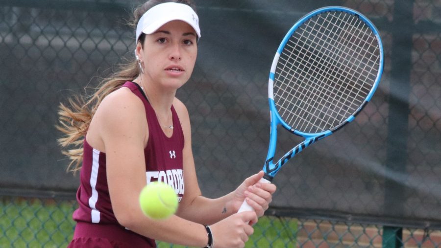 Womens Tennis produced mixed results at the Hofstra Invitational. (Courtesy of Fordham Athletics)