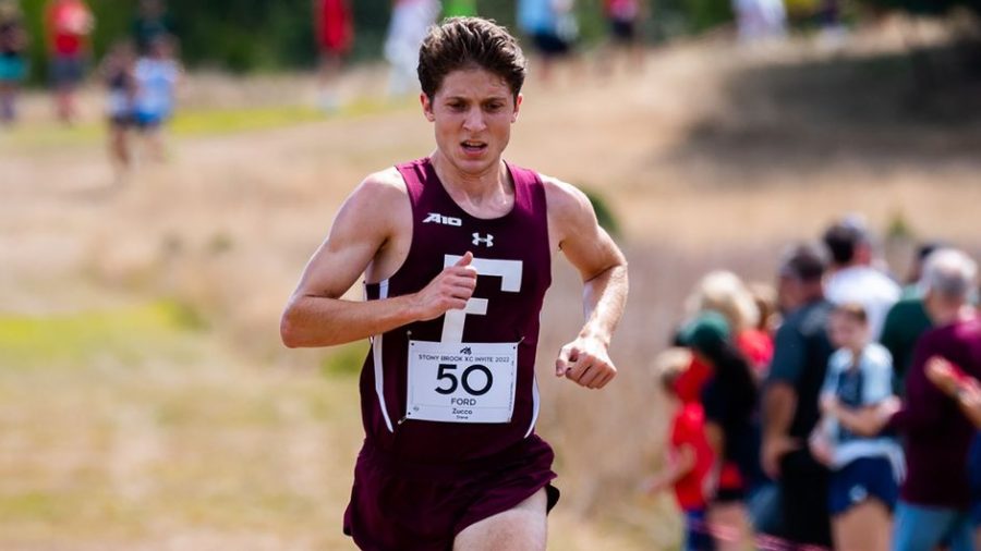 Stephen Zucca led the pack for the Rams at the ECAC/IC4A Championship. (Courtesy of Fordham Athletics)