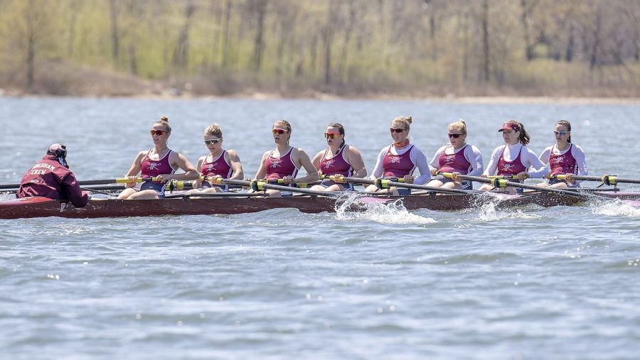 Fordham Rowing competed at the Head of the Charles this week. (Courtesy of Fordham Athletics)