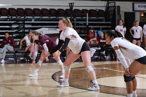 Junior Whitley Moody led the Rams to a comeback 5-set victory over VCU on Friday from Rose Hill Gym. (Courtesy of Fordham Athletics)