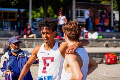 Fordham XC ran all the way to first place this past weekend. (Courtesy of Courtesy of Nicoleta Papavasilakis/The Fordham Ram)