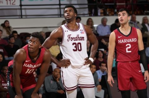 Abdou Tsimbila had a career day in his college career, propelling Fordham to a win over Harvard. (Courtesy of Fordham Athletics)