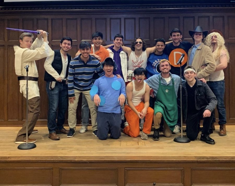 The Ramblers pose at the  Halloweekend A Cappella Teaser. (courtesy of Instagram)