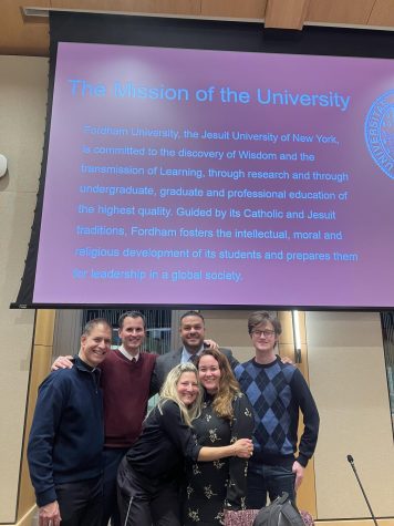 The panel discussed Ignatian values in the context of Jesuit education. (Courtesy of Jacqueline Mutkowski for The Fordham Ram)