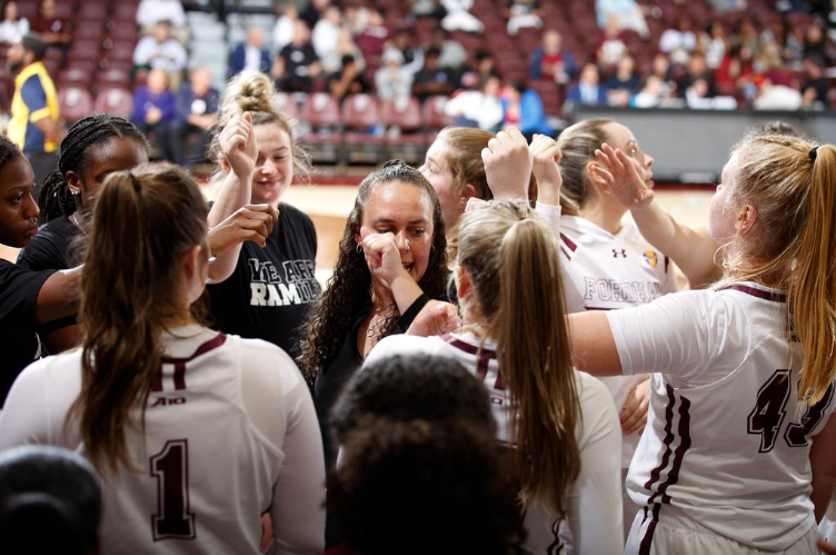 Womens+Basketball+displayed+offensive+dominance+for+Candice+Greens+first+win+as+a+colligate+head+coach+in+a+memorable+night.+%28Courtesy+of+Fordham+Athletics%29