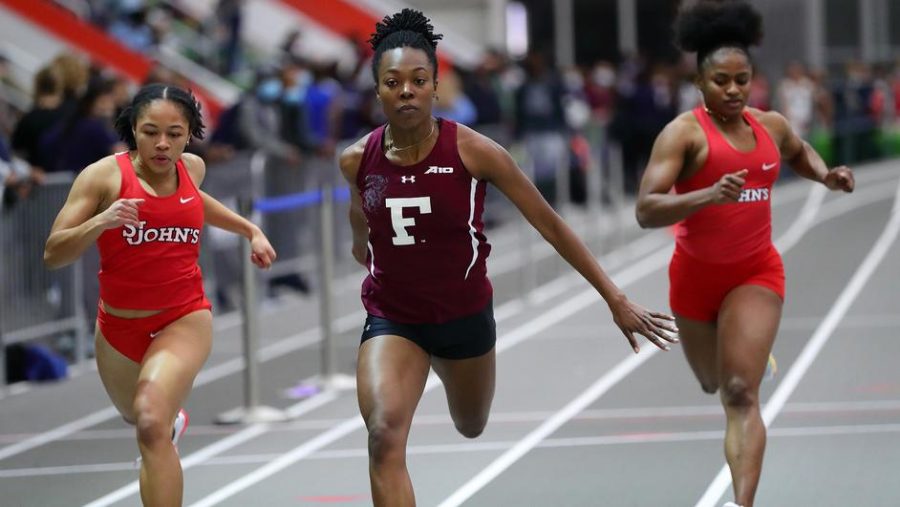 Kyla Hill has been a part of three event wins over the last two meets. (Courtesy of Fordham Athletics)