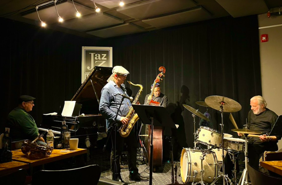 Peter Brainin performed live jazz at Room 623 in Harlem. (Courtesy of Fiachra Costello for The Fordham Ram)