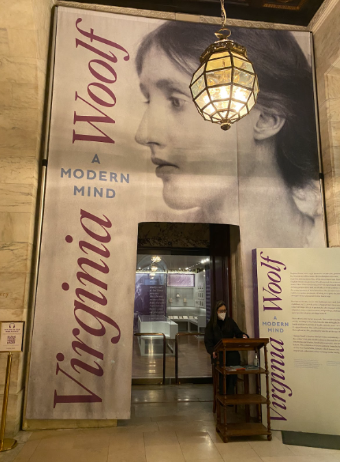For the first time in 30 years, Virginia Woolf’s work is on display through the New York Public Library. (Courtesy of Nicole Braun for The Fordham Ram)