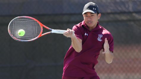 Men’s Tennis had a tough battle against New Jersey and Binghamton. (Courtesy of Fordham Athletics)