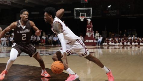 Fordham’s Atlantic 10 journey continued this week with tough matchups against St. Bonaventure and VCU. (Courtesy of Fordham Athletics)