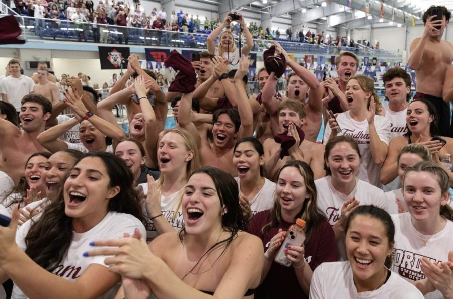 The Fordham Swim and Dive teams both had exceptional seasons this year. (Courtesy of Instagram)