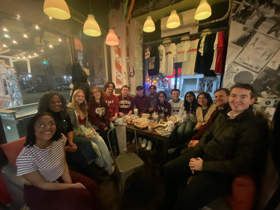 West Wing took a trip to the Boogie Down Grind Cafe to learn about how what we learn in school can be implemented in ones community.(Courtesy of Teresa Kamen for The Fordham Ram)