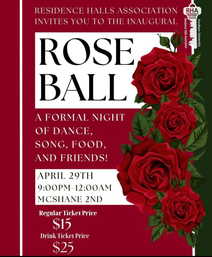 The new formal, Fordham’s Inaugural Rose Ball, is set to take place on April 29. (Courtesy of Instagram)