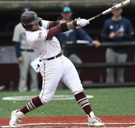 Fordham Baseball got a huge week from Peter DeMaria but fell short in their three-game series with Richmond. (Courtesy of Fordham Athletics)