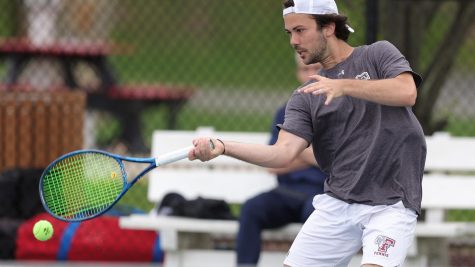 Mens Tennis had resounding wins against Massachusetts and Rider this past week. (Courtesy of Fordham Athletics)
