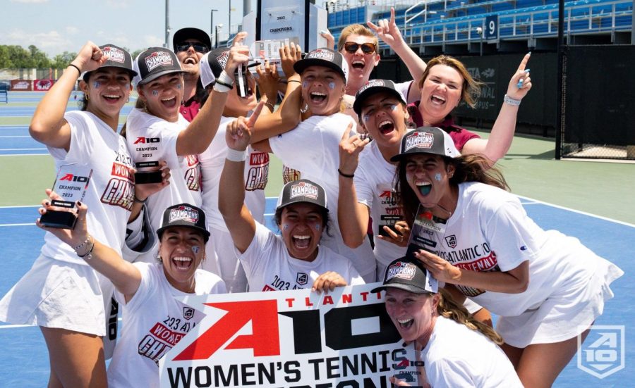 Womens Tennis took down VCU in the championship game to be crowned A-10 champions. (Courtesy of Fordham Athletics)