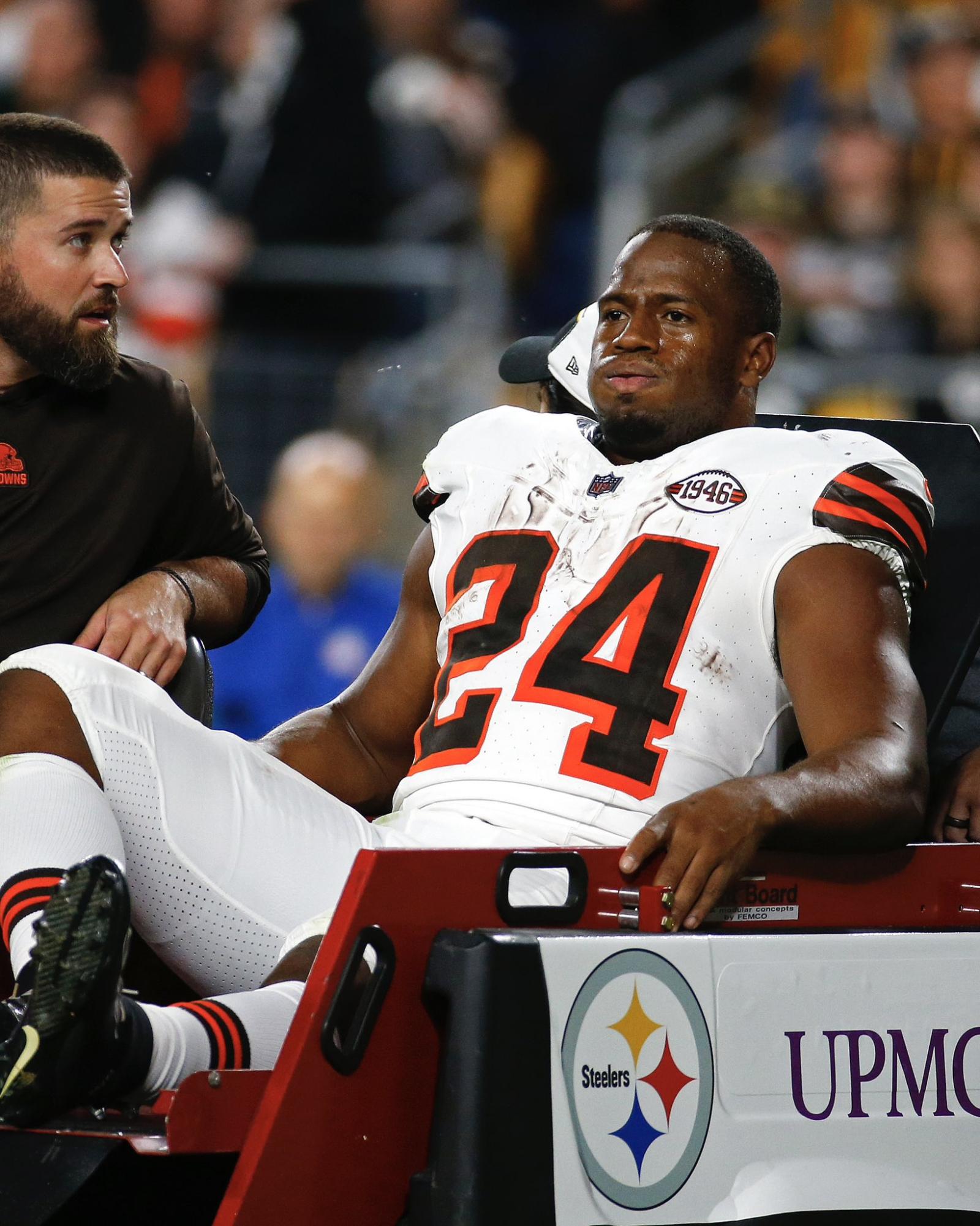 Browns Running Back Nick Chubb Suffers Knee Injury Too Gruesome for Replays