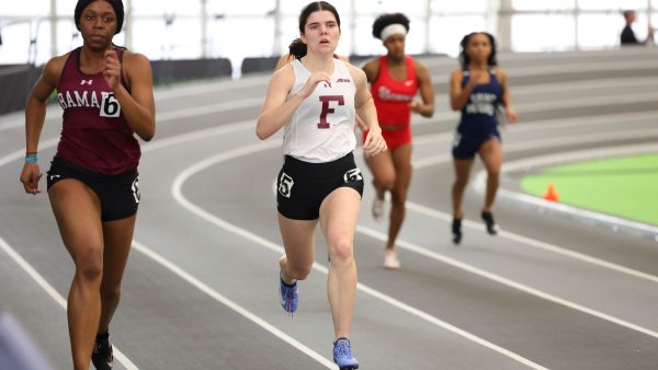 Sophia Crucs discusses the importance of having a positive attitude while training and competing. (Courtesy of Fordham Athletics)