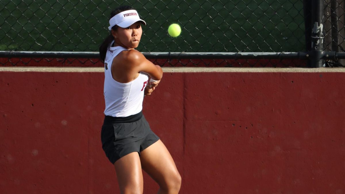 Cindy Zhou and Fordham Women’s Tennis opened their fall campaign with a successful showing in the Bronx. (Courtesy of Fordham Athletics)