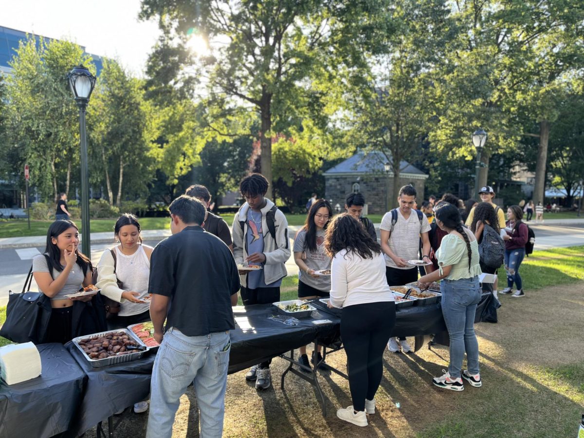 El Grito de Lares kicked off Latine Heritage Month with an outdoor social featuring food and games. (Courtesy of Alan Ventura for The Fordham Ram)