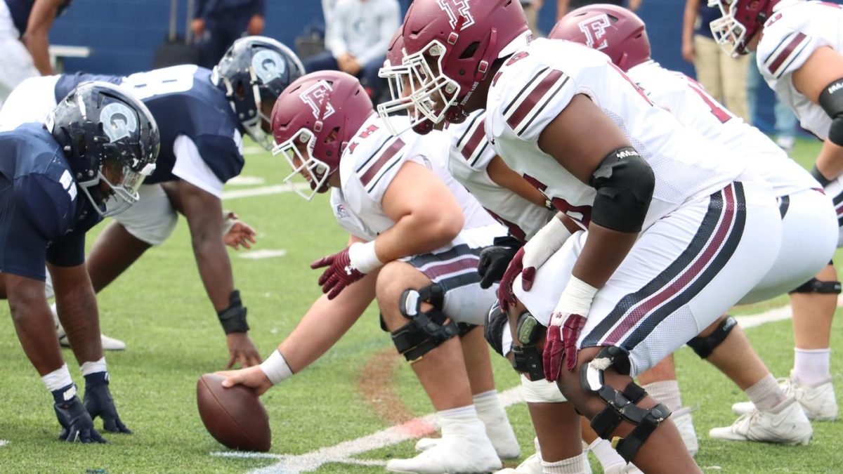 Fordham Football were heavily favored over Georgetown, but the Hoyas flipped the script and came away with the win. (Courtesy of Fordham Athletics)