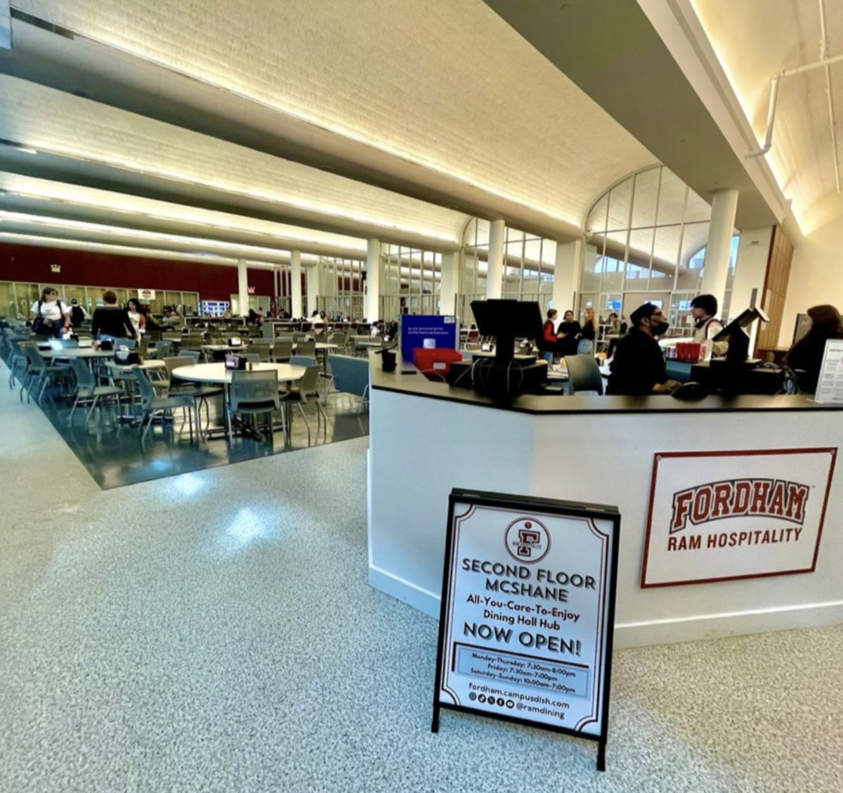 The council welcomed University Dining Contract Liaison, Deming Yaun, to discuss university dining. (Courtesy of Alex Antonov/The Fordham Ram)