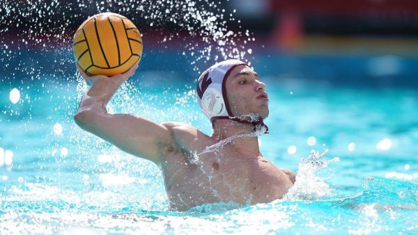 Jacopo Parrella and Fordham Water Polo won two games in California. (Courtesy of Fordham Athletics)