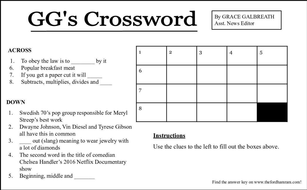 Answer Key to GGs Crossword Issue 19