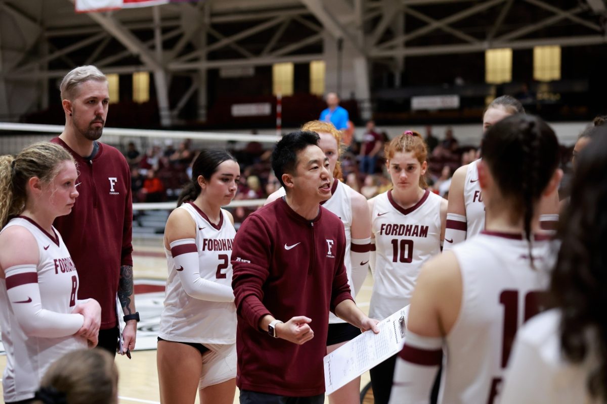 The Rams dropped both sets against a red-hot Loyola Chicago team. (Courtesy of Fordham Athletics)