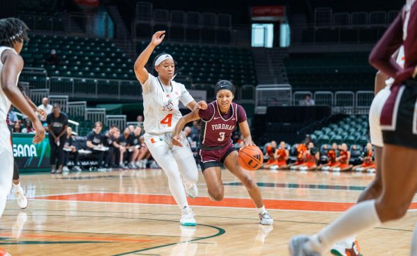 Women’s Basketball Skirts by Albany, Falls to Miami